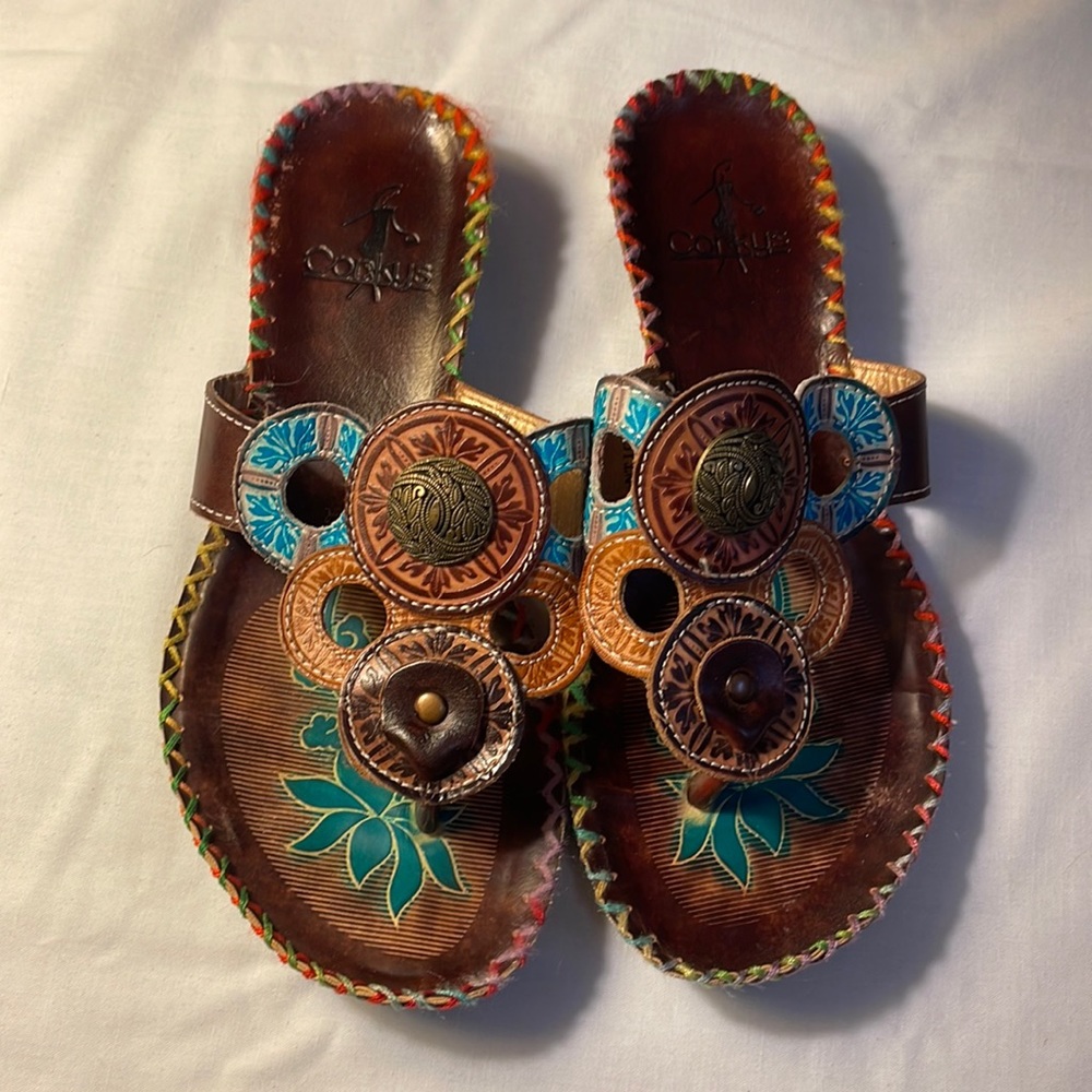 Decorative CORKYS slide sandals